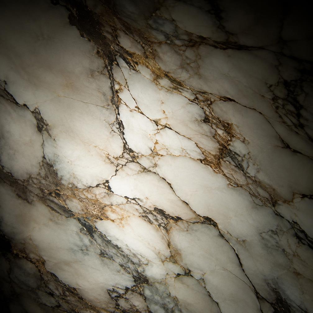 Veined natural stone surface